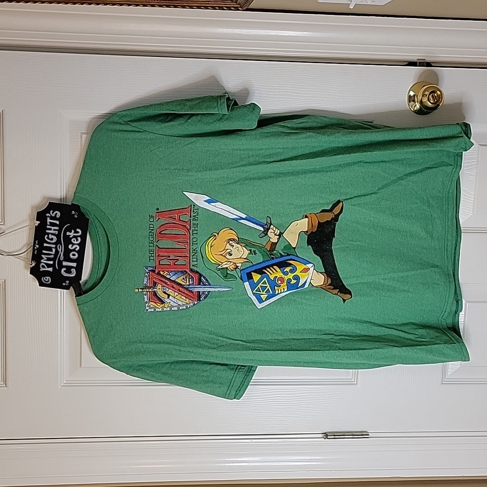 Nintendo The Legend of Zelda Graphic T-shirt XL Short Sleeve Green Zink